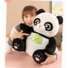 Entzückendes 30cm 40cm 50cm Niedliches Bambus haltendes Panda Plüschtier Weiches Stofftier Geschenk