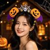 1pc Halloween Pumpkin Bat Headband Glitter Spider Web Skull Star Hair Hoop Cosplay Party Costume Hair Accessories Gift