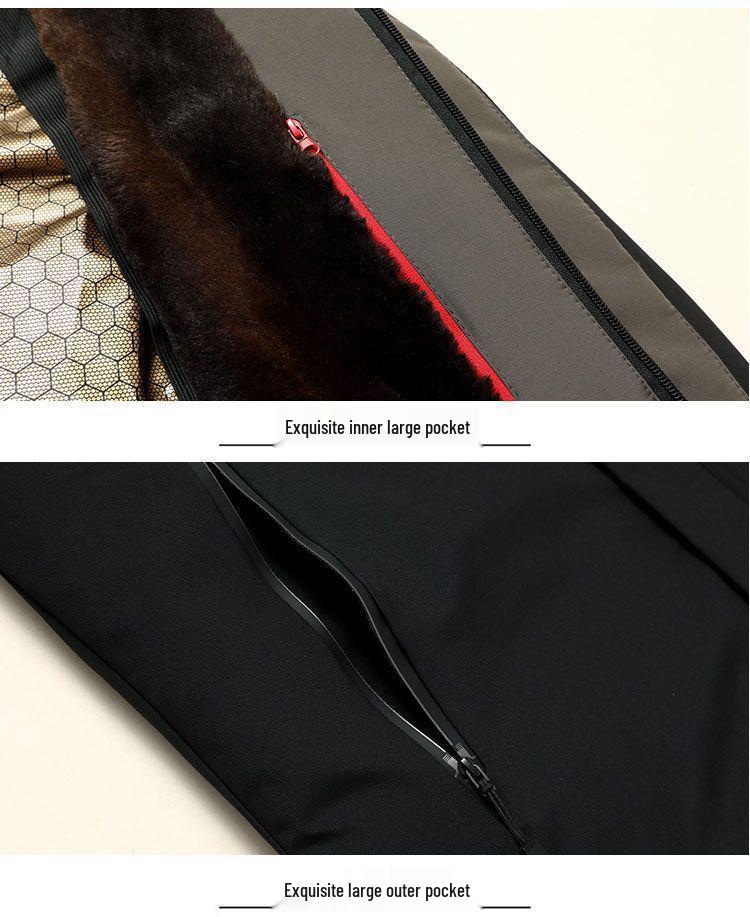 Men's Winter Parka: Mid-aged & Elderly Dad's Thick, Windproof, Medium-Length Cotton Jacket with Plus Velvet Lining