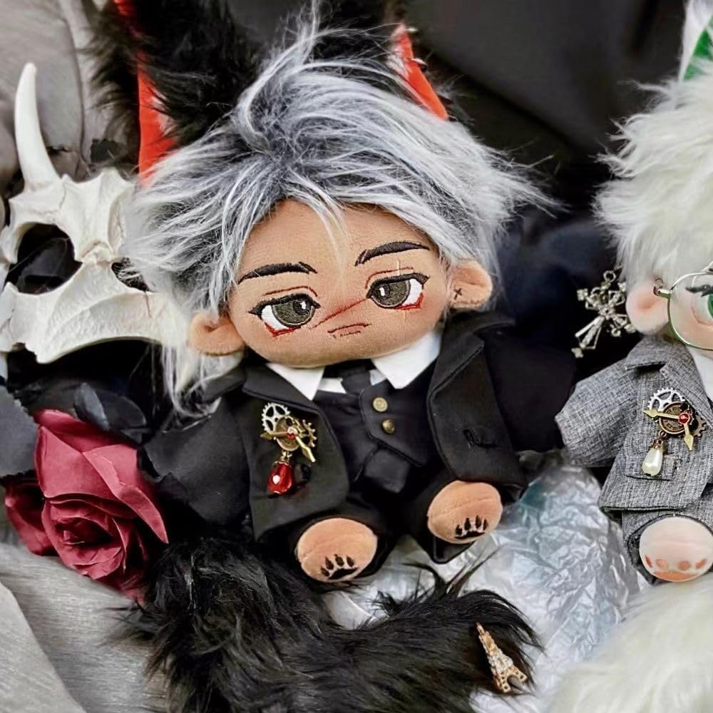 AXLUCE - Vêtements en peluche - Jouets en peluche - Vêtements - 20cm - Poupée - Costume (Gris)