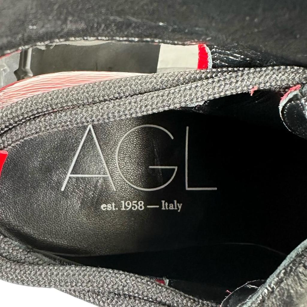 AGL (39) Women Lace up Boots Red Model D262512