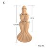 Unregelmäßig geformter Silikondildo - Stiller manueller weiblicher Masturbator