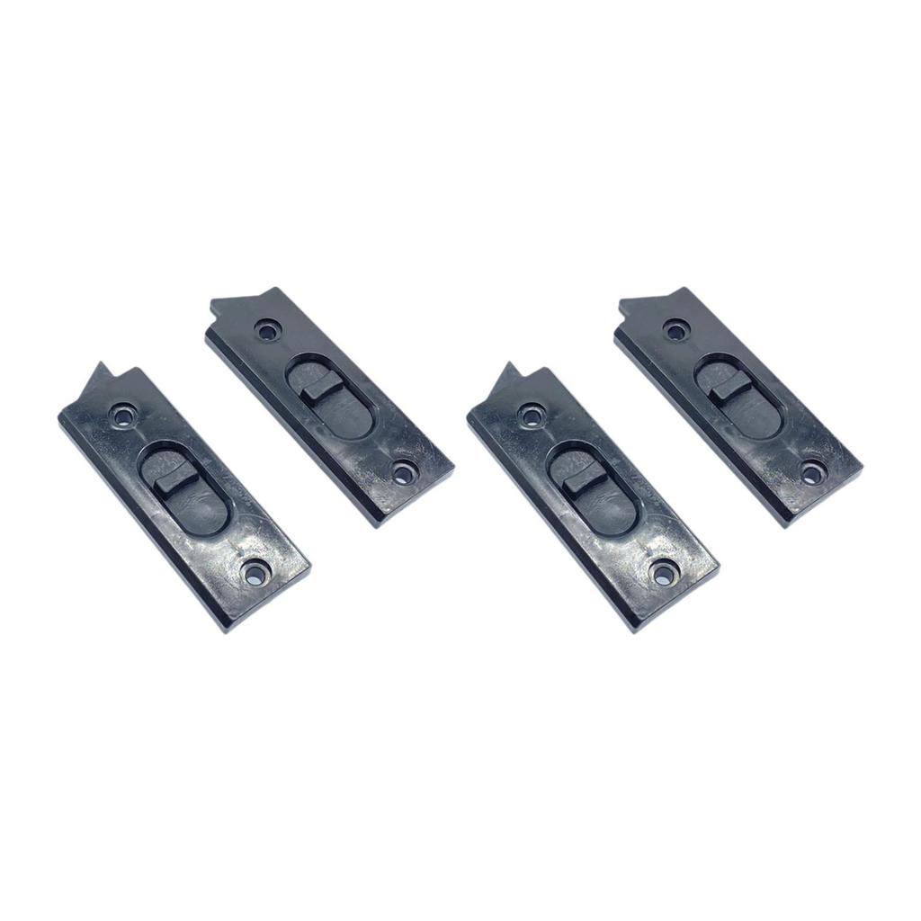 4Pcs Snap in Tilt Latch Sliding Window Tilt Latch Replacement Sturdy Center Spacing Sliding Lock Window Parts 2 Hole Hardware