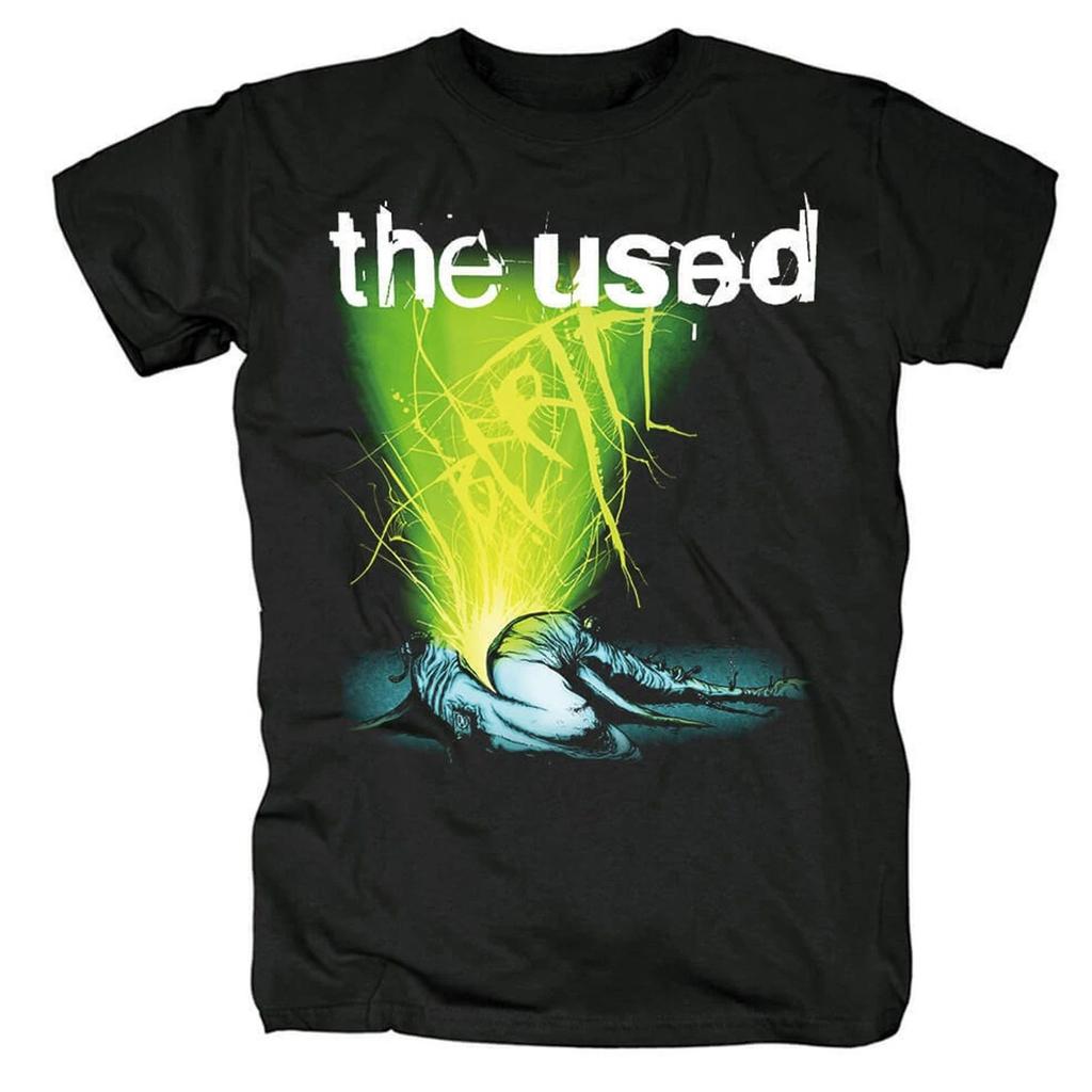 Rock Band Tshirt Gothic Streetwear Vintage Punk Tops The Used Band Tshirt Graphic Print Tees Casual Loose Short Sleeve Unisex