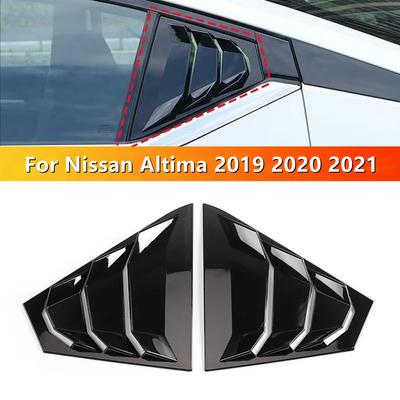 For Nissan Altima    Car Exterior Rear Window Quarter Scoop Louver Shutter Cover Side Vent Blinds Trim  Accessories