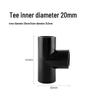 UPVC Fish Tank Plumbing Fittings: Hard Water Pipe Connector & Elbow Tee (Black)