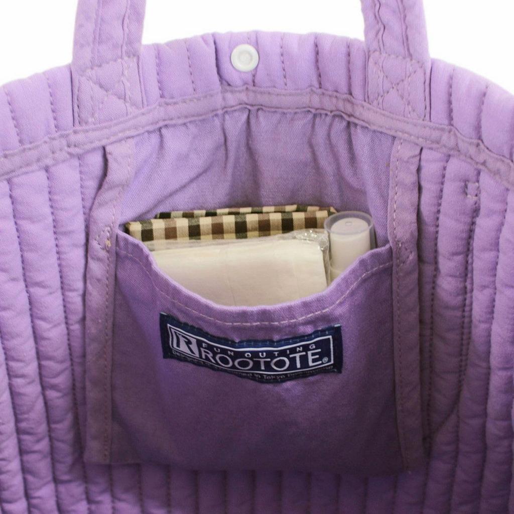 1230 Gesteppte Tragetasche SC A4 Breit Ible [Rootote] (Schwarz)