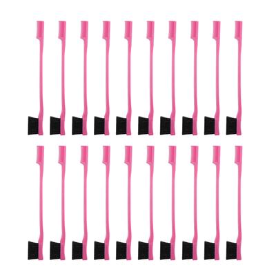 20 Pcs Eyebrow Brush Comb Dual Head Eyelash Makeup Brush Lash Seperating Combs Mascara Applicator