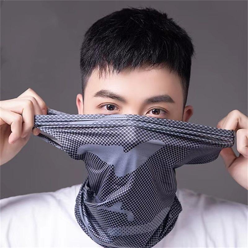 Eșarfă cu protecție UV Mătase de gheață Mască pentru față Mască Tub pentru gât Uscare rapidă Pescuit în aer liber Ciclism Magic Motocicletă Bandana respirabilă