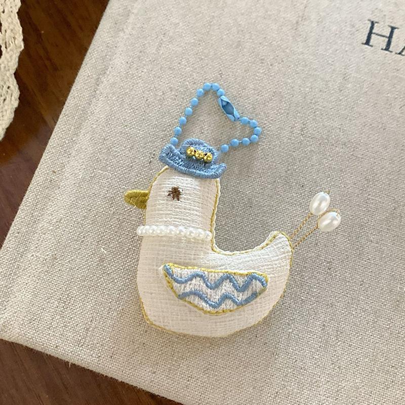 

Ins Style Blue Plaid Heart Bow Bear Keychain Sweet Cute Bag Pendant Decoration Car Key Holder Lovely Key Accessories