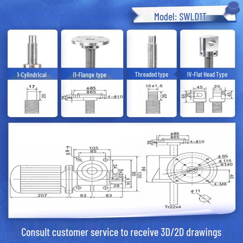 SWL Series Manual Worm Gear Screw Jack