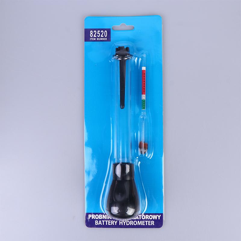 Battery Hydrometer Lightweight Electric Density Meter 1.10-1.30 Range Portable Tool for Solar Power System Battery Test