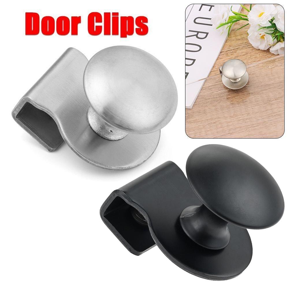 Door Clamp Clip Pull Pull Handle Handle Clamp Silver Stainless Steel Versatile Usage Cabinet Drawer Cabinet Knobs