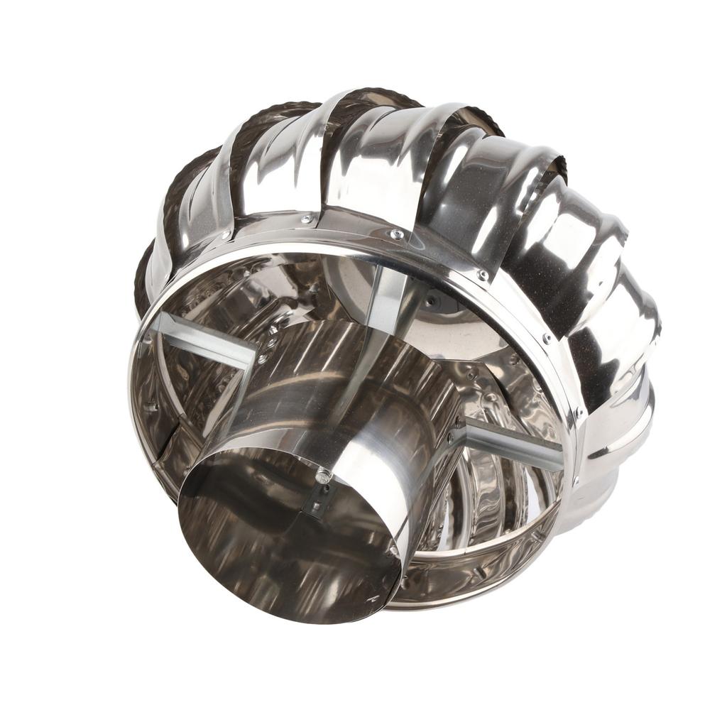 Takventilator Automatisk stillegående rustfritt stål rørmontering Takventilasjonsvifte Vindturbiner Luft