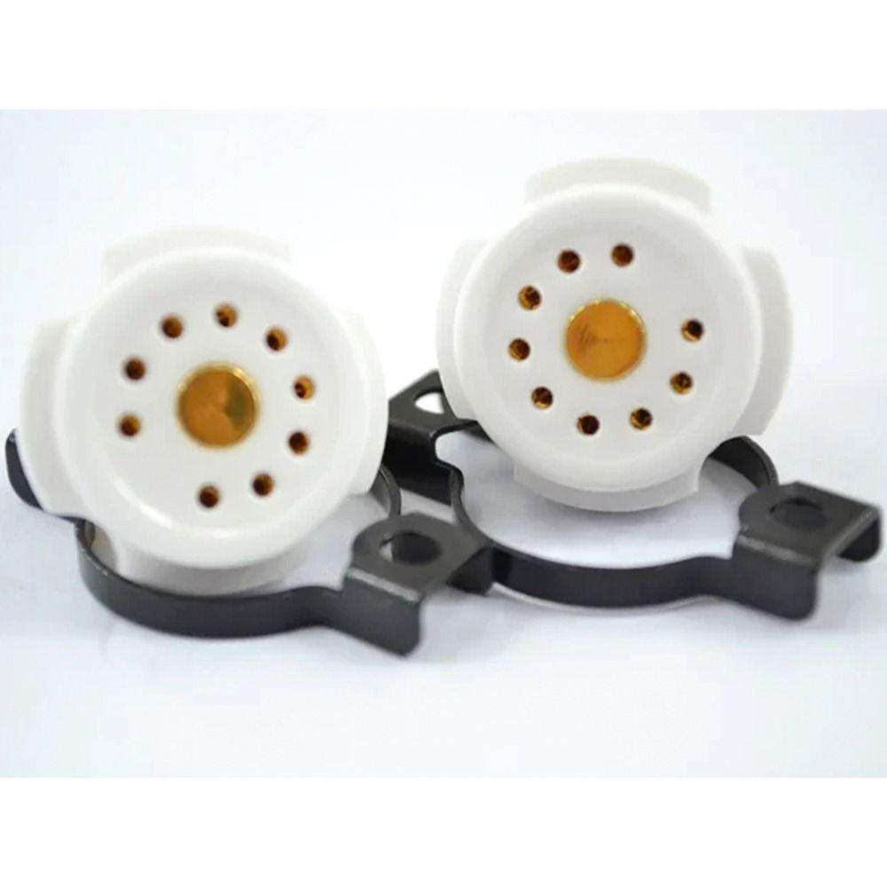 1Pcs Gold Plated 9Pin Tube Socket for 12AX7 6922 EL84 ECC82 ECC81 12AT7 12AU7 ECC83 5814