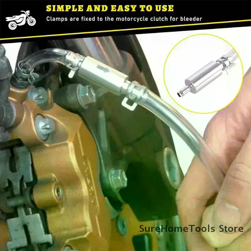 1PCS Tuyau de Purge de Frein d'Embrayage de Voiture Embrayage Hydraulique Valve Unidirectionnelle Tube Outil de Purge Kit d'Adaptateur de Remplacement Accessoires Auto