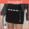 Silver Gold Waist Belt Chain For Ladies With Heart Pendant Design Casual Dress Decor