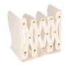 Metal Book Ends Orderly Storage Adjustment Metal Construction Simple Beige Retractable Bookend for H