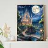 DIY Diamond Painting The Castle on The Mountain Cross Stitch Kit Mosaic Art Diamond Painting Full Circle Diamond Home Decoration
