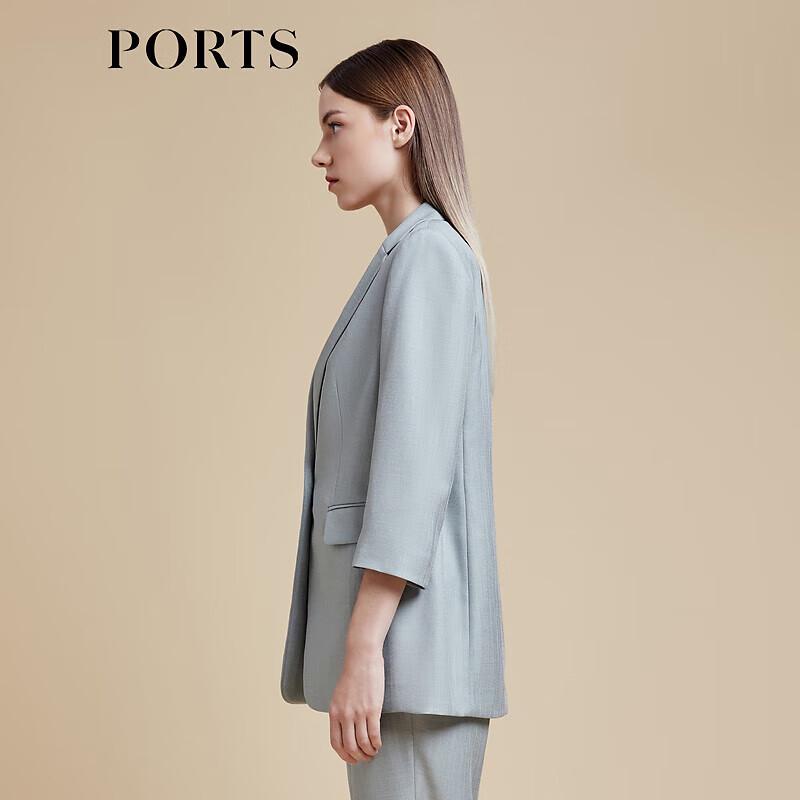 PORTS Women's Slim-Fit Seven-Sleeve Blazer