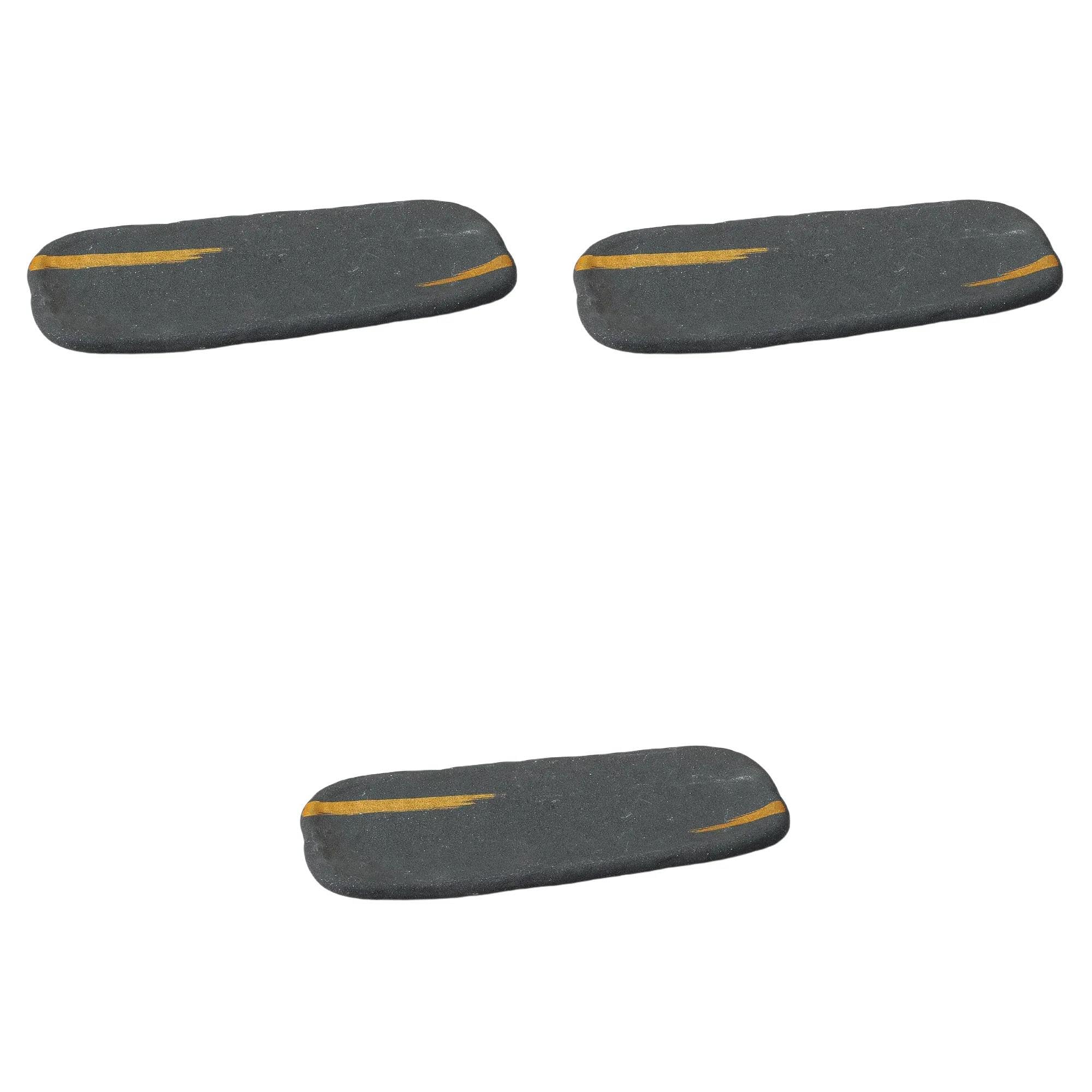 

Set of 3 Gold Cloud 29cm Protruding Plates Protruding Plates Setomonohonpo [29×12×2cm]