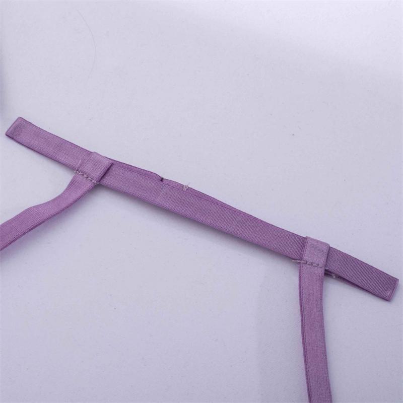 Aduloty Nová osobnost Móda Erotické spodní prádlo Split Sexy krajka Ocelový prsten Shromážděná perspektiva Pokušení Dámská sada spodního prádla