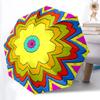 1 Stück Blumen-Mandala Automatischer Auf-/Zuklappbarer Regenschirm - Kompaktes 8-Speichen-Design, Täglicher Gebrauch, Perfektes Geschenk für Freunde & Familie yy251124230