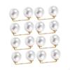 8 Pieces Artificial Pearl Brooch Pins Fashion Decoration for Girls Clothing