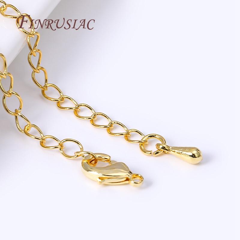 18K Gold Plated Lobster Clasp With Extension Chain,Ball Head Pin,Crimp Beads,Bead Tips,Jump Ring Supplies For Jewelry Wholesale