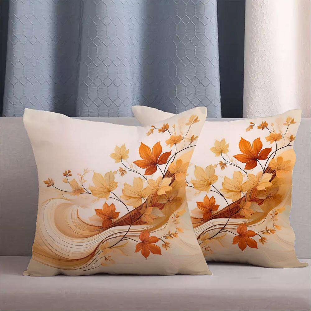 Colorful Peacock Patterned Pillowcasecushion Covers, Zippered, Decorative Pillowcases, 45X45 Cover Sleeves