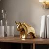 Ceramic Animal Figurine Nordic Contemporary Decoration Shiny Finish Dog for