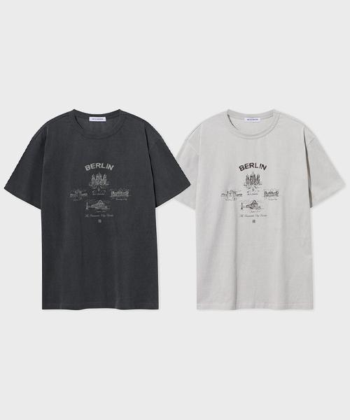 Mimdeowodeulobeu Berlin Pigment Washed T-Shirt_Beige