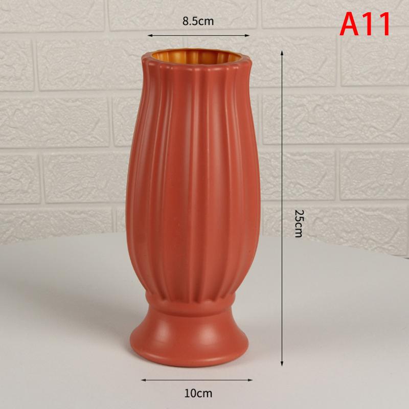 PP Vases Imitation Ceramic Flower Pot Nordic Decor Wedding Ramadan Outdoor Home Table DIY Gifts Bonsai Holiday Yard