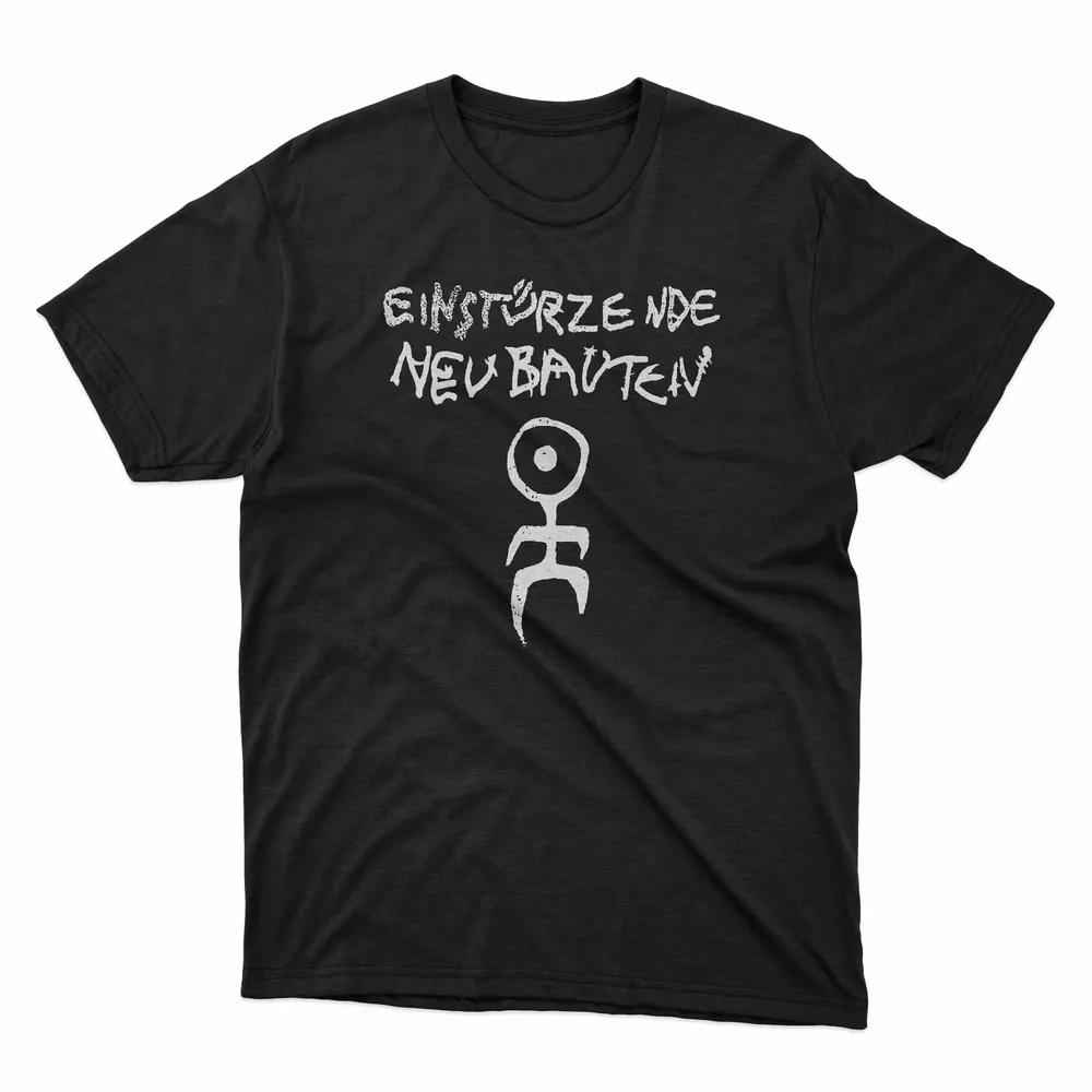 Unisex Short Sleeve Crew Neck Cotton T Shirt Einsturzende Neubauten Logo M