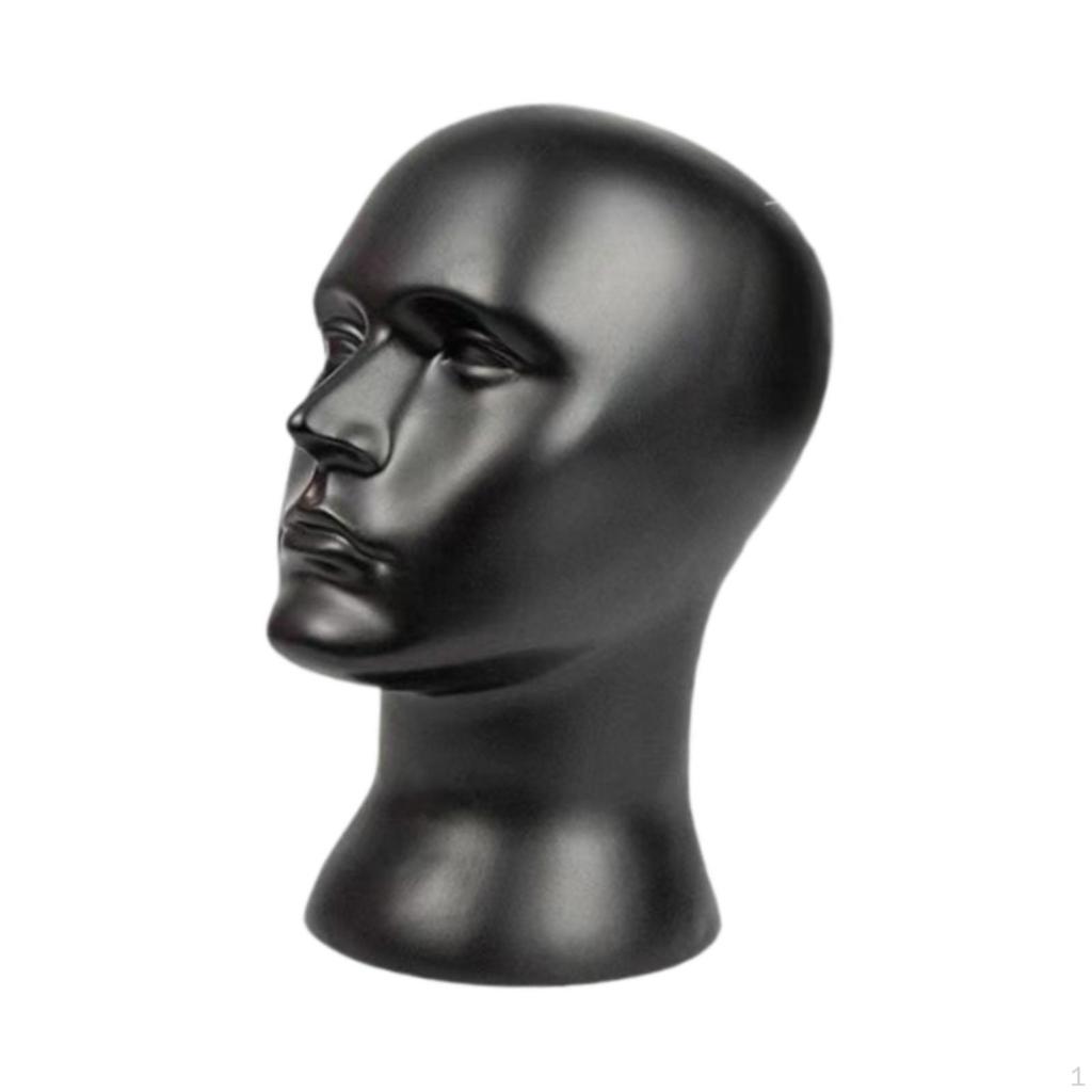 Male Mannequin Head Bald Manikin Freestanding Wig Display Model Stand for Making