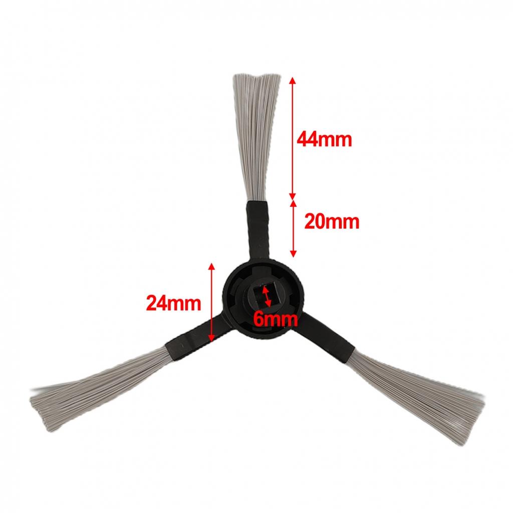 Hard-to-reach Corners Side Brushes Plastic+Nylon Robot Vacuum Cleaner Parts