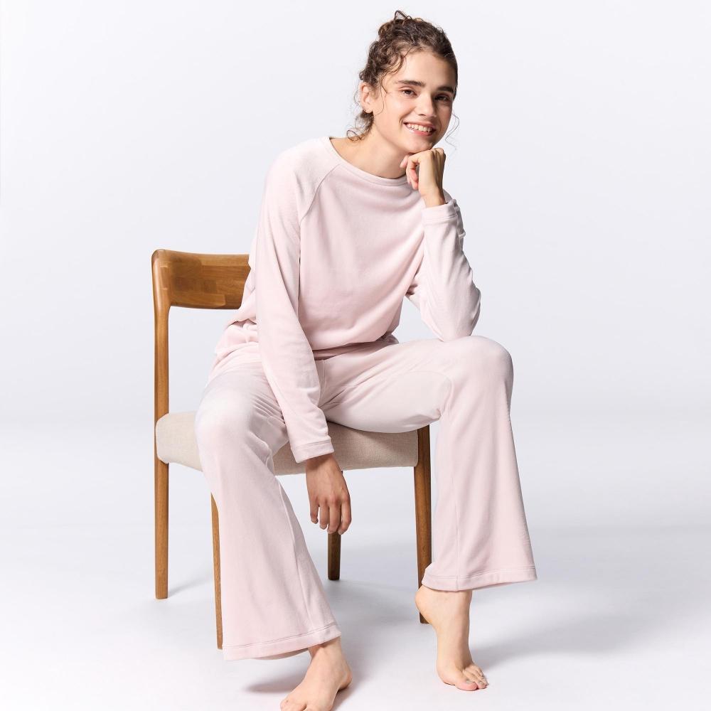 

Gu By Uniqlo MerinGue Feel Lounge Set Длинные рукава Длинные брюки+e 30 NATURAL/3XL