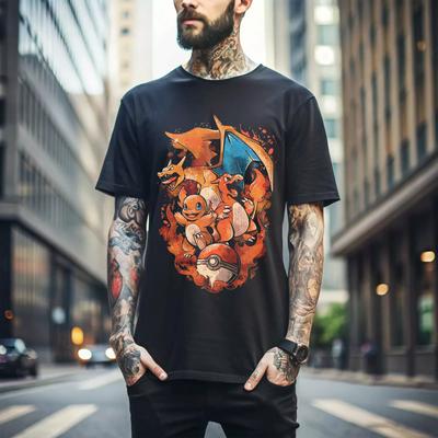 100% Baumwolle TOPS UNISEX T-SHIRTS HERREN DAMEN Schwarzes T-Shirt Anime Vintage Japanisch bestes Anime-Geschenk Japanisches Anime-Geschenk 233