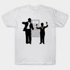 Men Black Print T-shirt Jojo Dance No-Cut Transfer Paper Print Cotton Tshirt