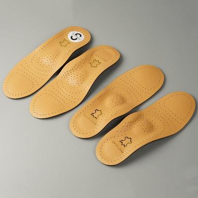 Soletta ortopedica per arco plantare in pelle per uomo e donna