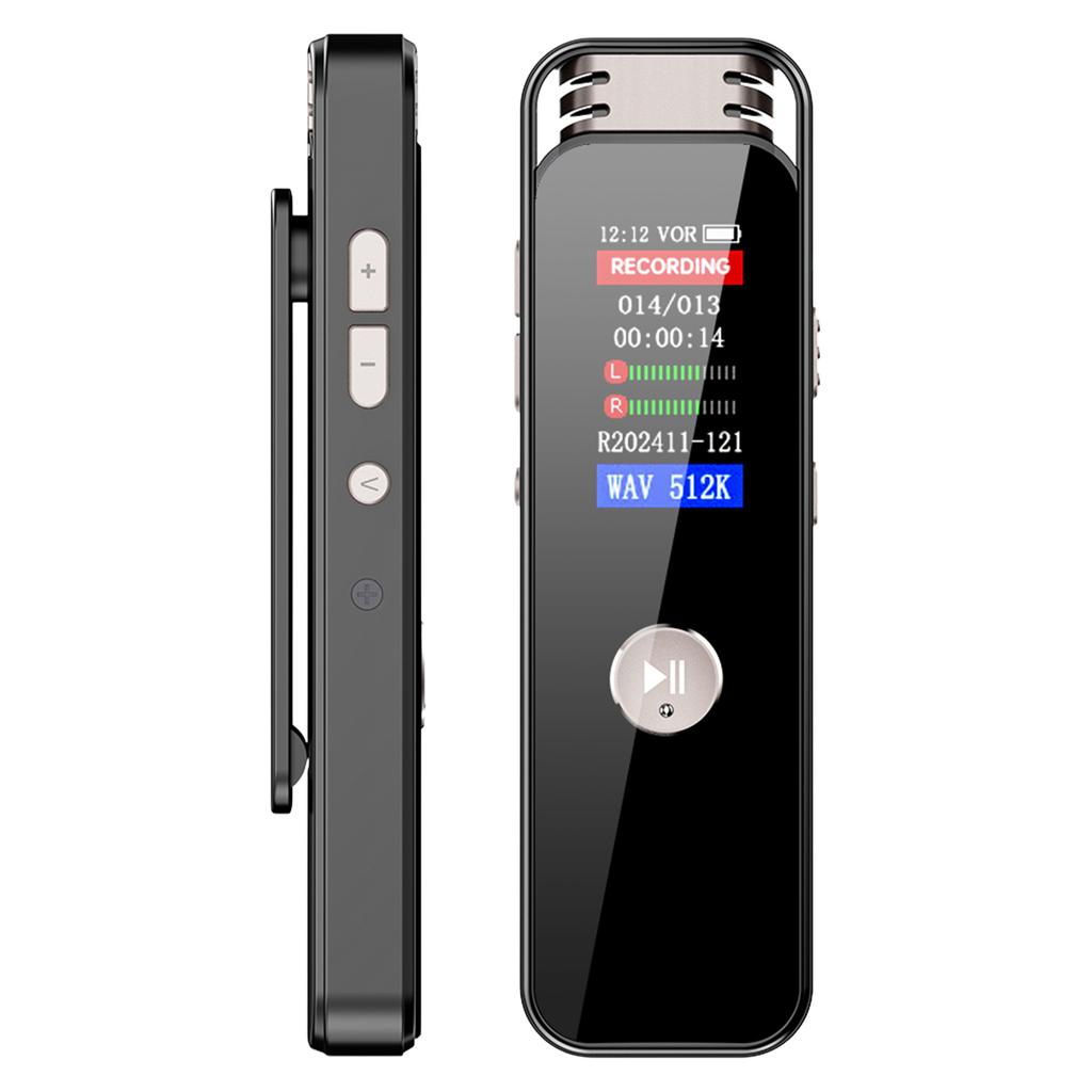 Voice Activated Recorder Type-C Rechargeable Audio Recorder with 7-Level Adjustable Voices Control for Lectures Meetings