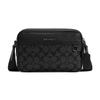 Graham 23 Metalické Logo Ikonický Přívěsek Potahované Plátno A Telecí Kůže Brašna na Fotoaparát Pánská Taška přes Rameno Uhlově Černá C4149-QBMI5