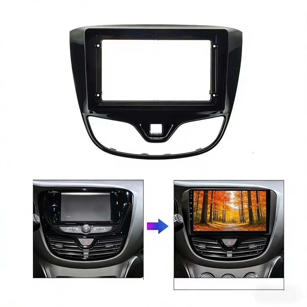 Per Opel KARL per VINFAST FADIL 2017 Cornice Pannello Cruscotto Auto 9 Pollici Pannello Decorativo Montaggio Accessori Interni Auto