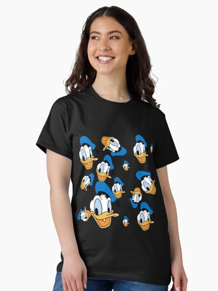 Donald Duck Faces Hiphop Classic Funny T Shirt Unisex S