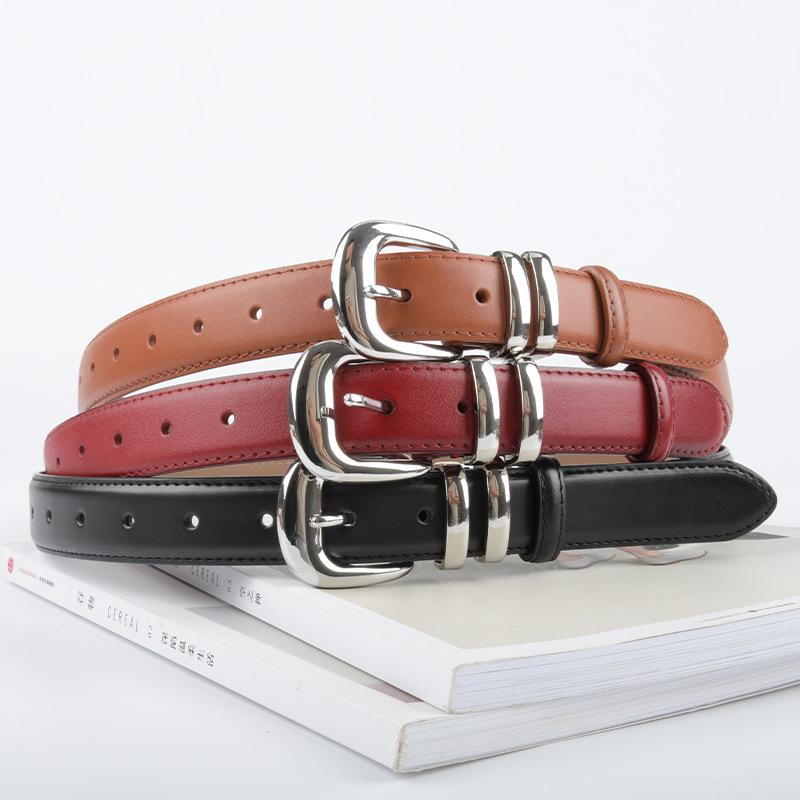 Premium Women'S Decorative Cowhide Women'S Genuine Leather Women'S Belt Casual Pants Jeans