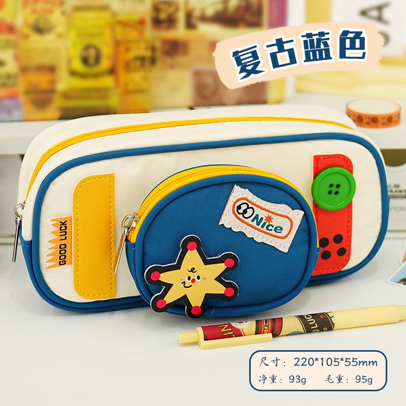 Cute Cartoon Cat Pencil Case Student Stationery Box Large Capacity High Value Boys and Girls Pencil Case Stationery Pencil Case
