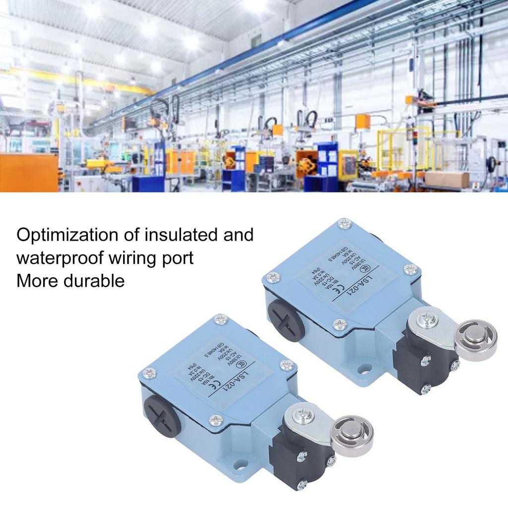 2Pcs Roller Lever Arm Momentary Limit Switch for Milling Machine 3D Printer Plasma Cutter 250V 220V