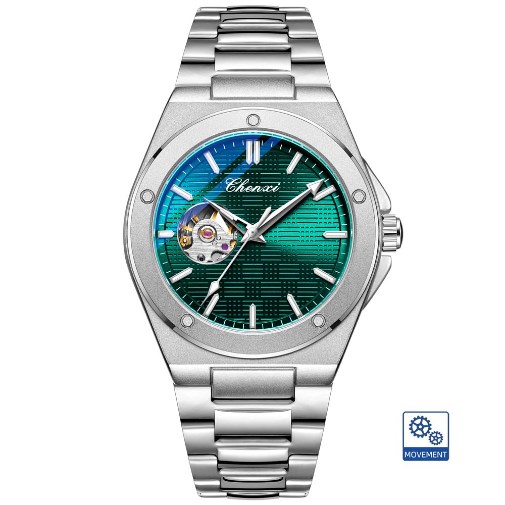 CHENXI New Men's Mechanical Watch Automatic Mechanical Wristwatch Stylish Luminous Water-Resistant Men's Watch Reloj