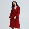Fengxun Women's 100% Wool Double-Faced Long Coat