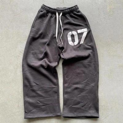 Spodnie Męskie Ropa Hombre Retro Męskie Ulica Harajuku Oversize Spodnie Szerokie Nogawki Sportowe Spodnie Dresowe Luźne